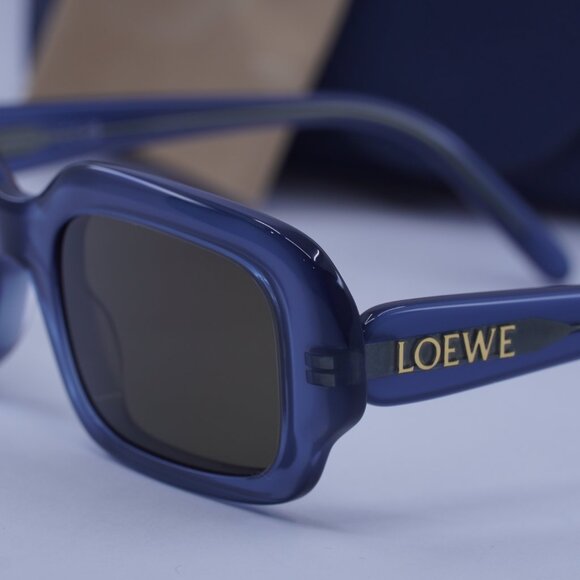 Loewe LW40158I 84E Rectangle Sunglasses – Blue main image 5